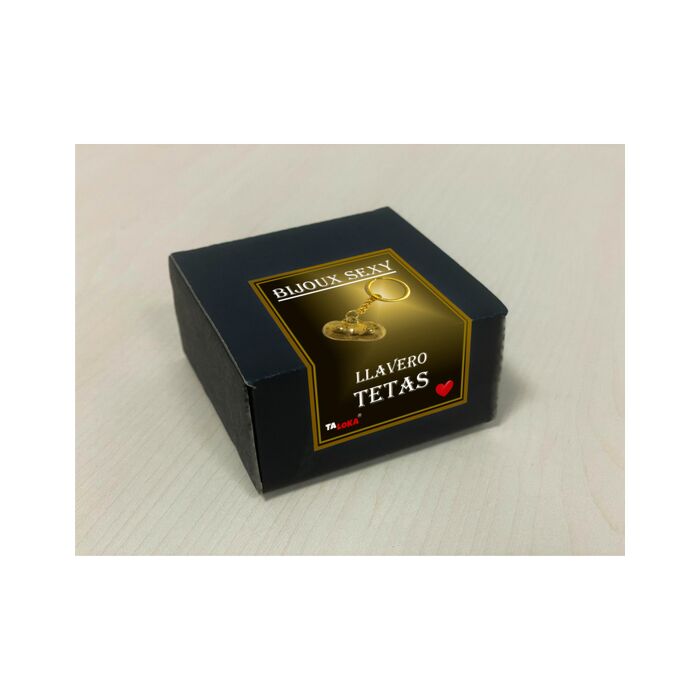 Chaveiro Seios Dourados - Chaveiro de Seios de Metal Dourado - Presente Divertido e Original