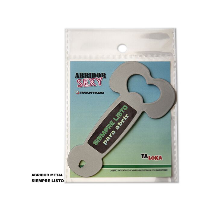 Abridor metálico magnético em forma de pênis - modelo 2 | Sex Shop