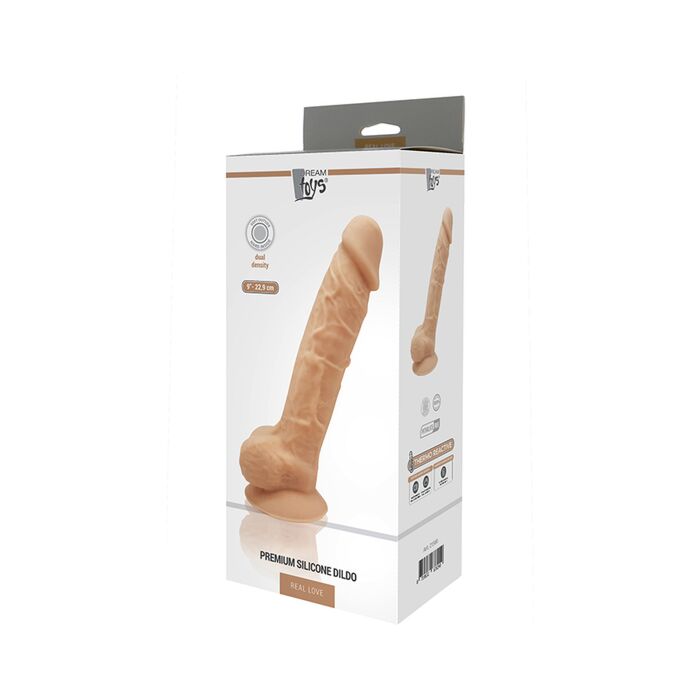 Dildo de Silicone Premium Real Love 23,5cm Flesh