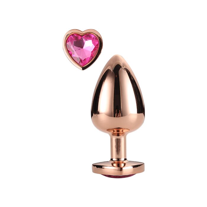 Plug de Amor Resplandecente em Ouro Rosa Médio