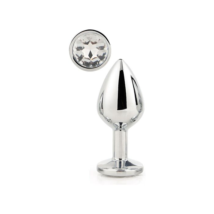 Brilhante Love Silver Plug Pequeno 7,1 cm - Brinquedos Eróticos
