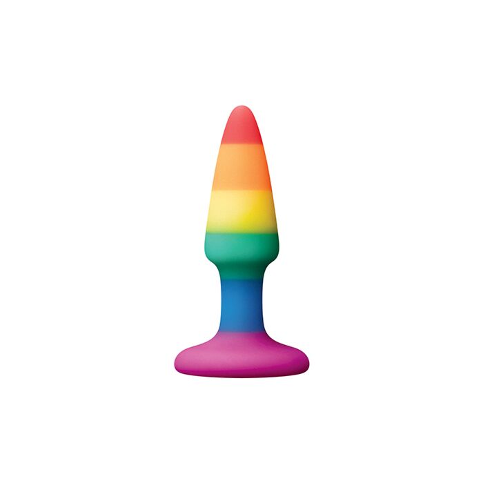 Plug Anal Arco-Íris Mini Colorido Love Rainbow - Plug Anal Mini Arco-Íris de Silicone
