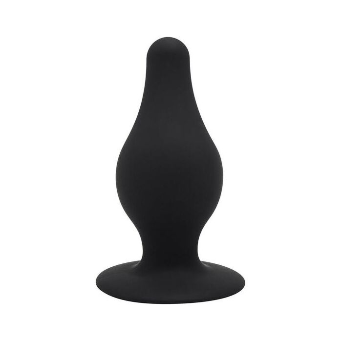 Cheeky Love Plug de Prazer de Densidade Dupla L Preto - Silicone termorreativo com ventosa