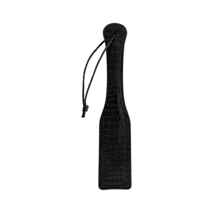Blaze Paddle Croco Preto - Paddle BDSM preta com design de crocodilo