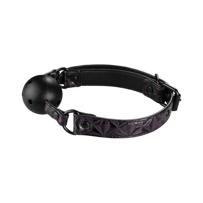 Mordaça de Bola Roxa Blaze - Mordaça de bola respirável para jogos de bondage