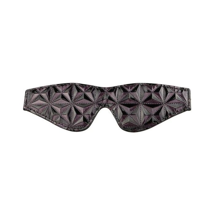Blindagem Blaze roxa - Venda erótica BDSM com design roxo - Neoprene macio e confortável - Unissex