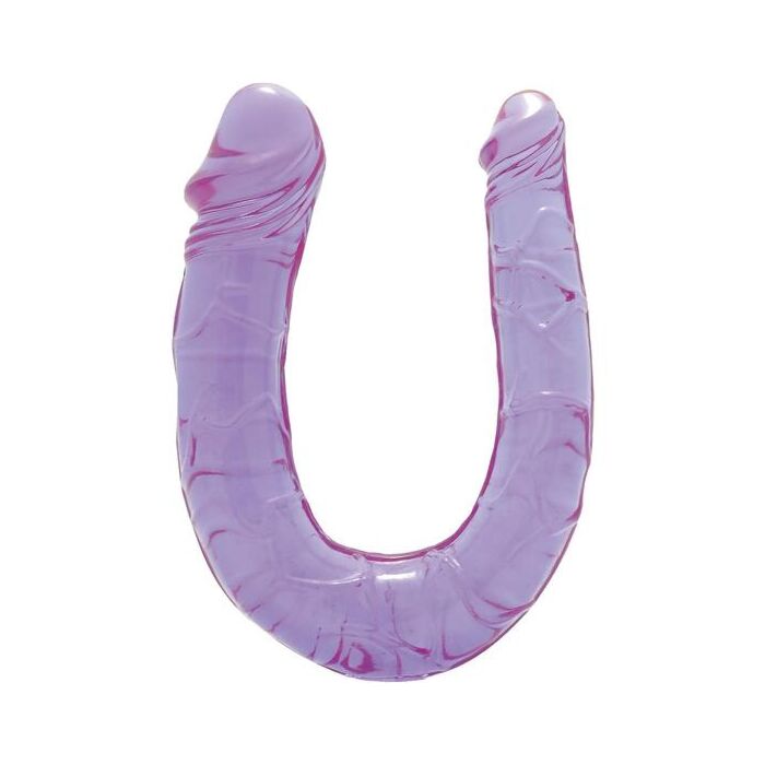 Dreamtoys Pênis Duplo - PVC sem ftalatos - 15,5 cm - Roxo