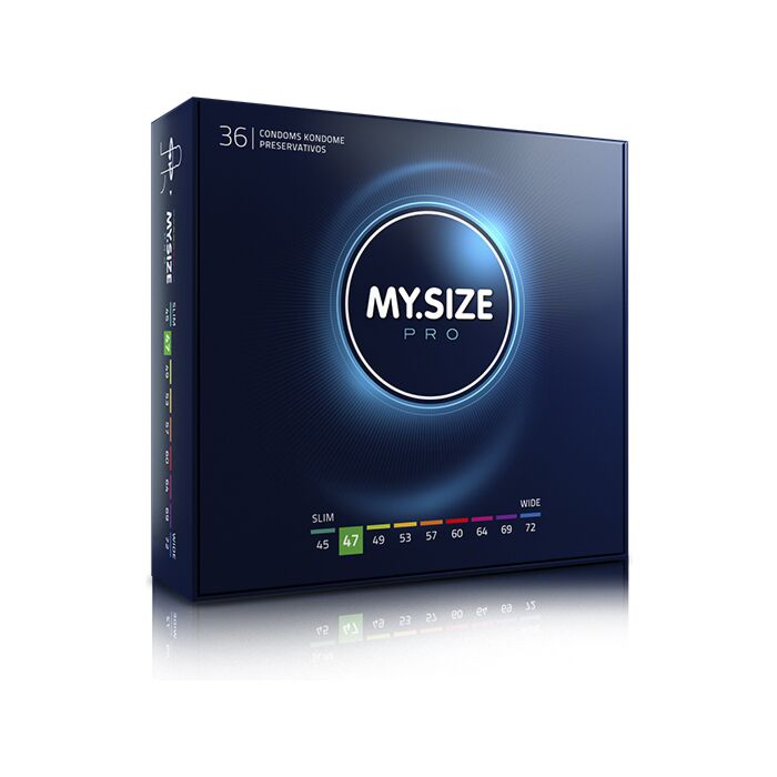 Preservativos My Size 47mm - 36 unidades - Tamanho Slim