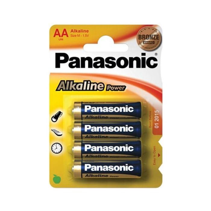 Pilhas x4 Panasonic AA-LR06 Alcalina - Blister 4 unidades