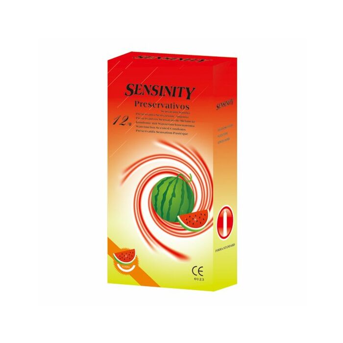 Sensinity preservativos melancias 12 pcs (cad 07/2015)