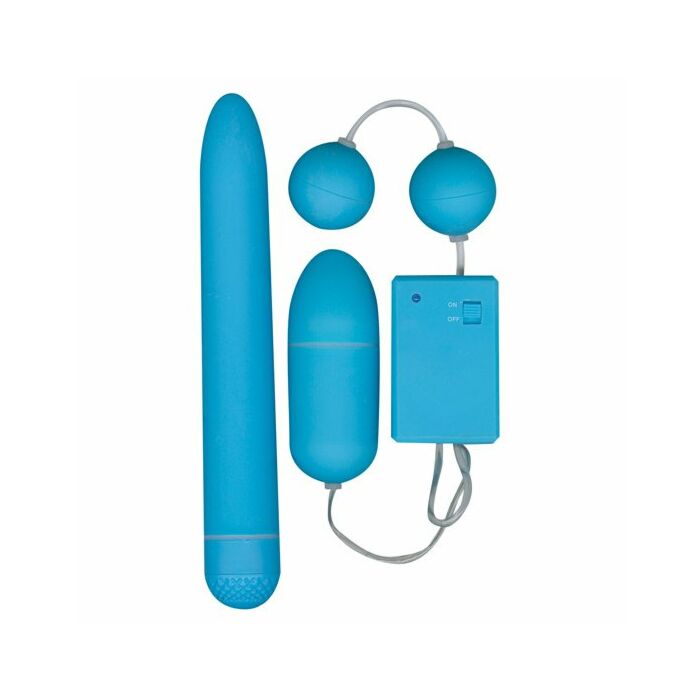 funky azul brinquedo conjunto de caixa