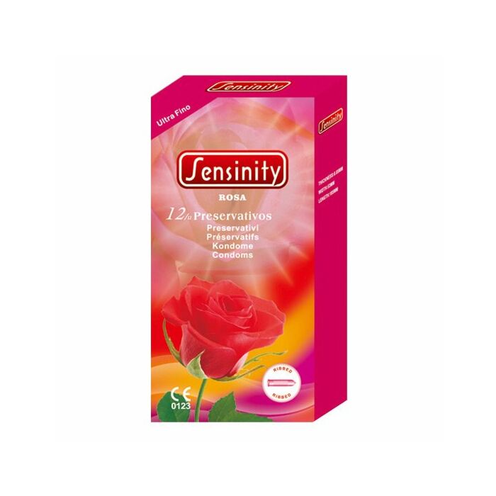 Sensinity preservativos rosa 12 pcs