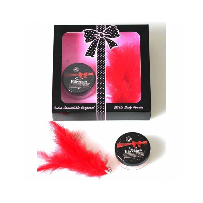 Caso pós comestíveis de morango