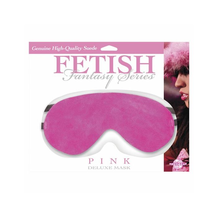 Fetish fantasia rosa mascara luxo