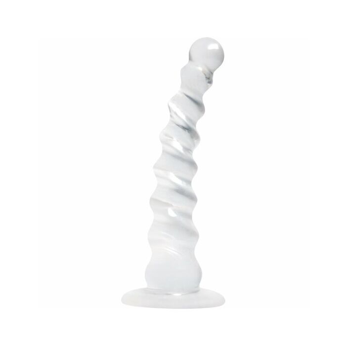 Jollipops dildo torcido transparente