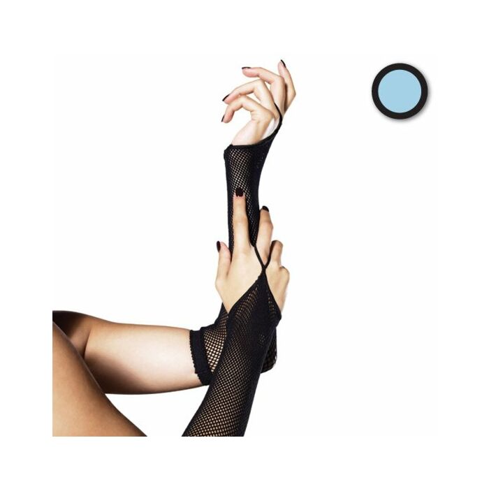 Leg Avenue aquecedores de braço de luz azul da rede