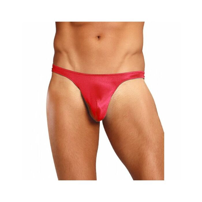 poder tanga de cetim vermelho masculino
