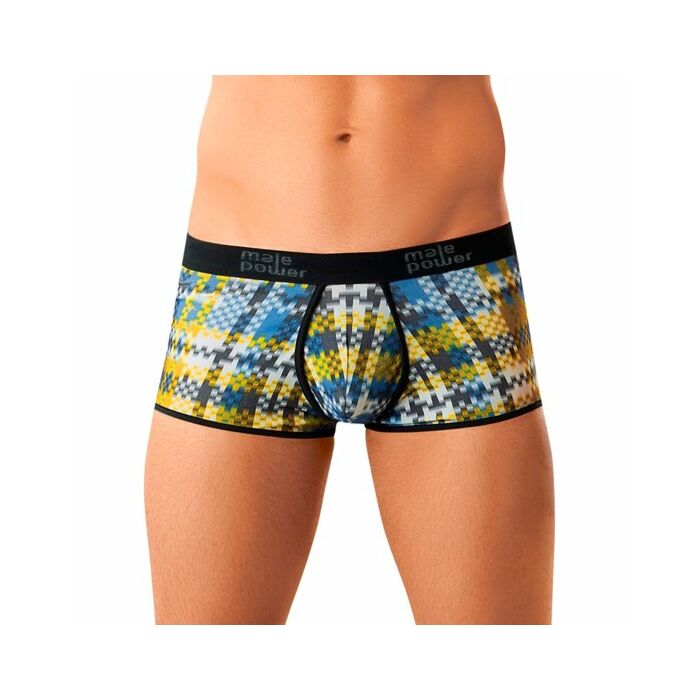 Pugilista masculino poder potenciador de impressão digital azul