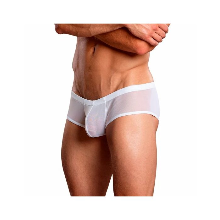 poder masculino transparências boxer branco