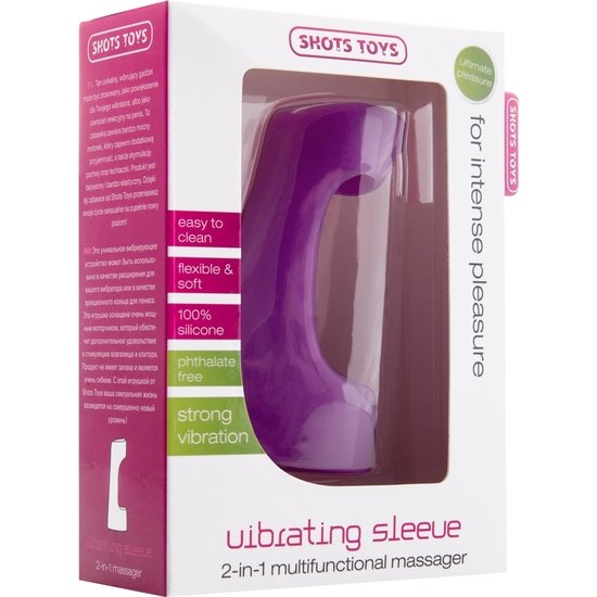 Vibrando penis bainha 2 em 1 multifuncional massager roxo
