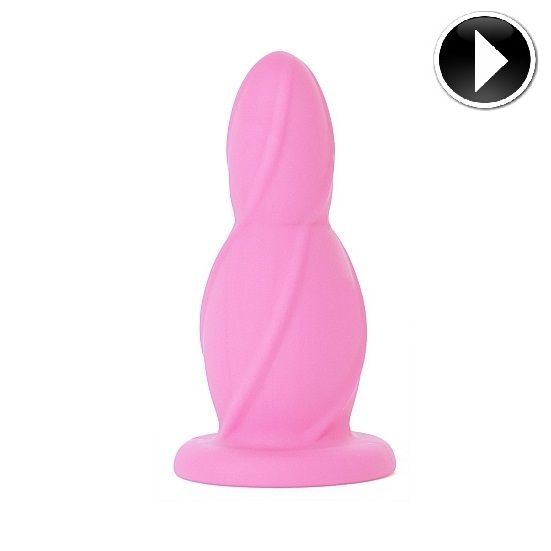 Medium rosa anal silicone buttplug