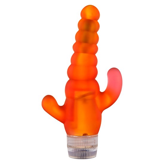 Vibrador com laranja estimulador clitoriano