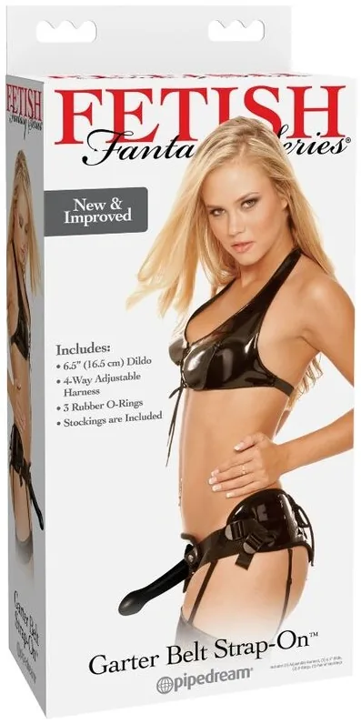 Caixa do Fetish Fantasy Garter Belt Strap-On